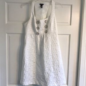 White dress. Light weight and comfy